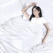 Bedding Sheets Set 4 Piece Bedding Brushed Microfiber Shrinkage and Fade Resistant Easy Care (QUEEN SIZE, White)