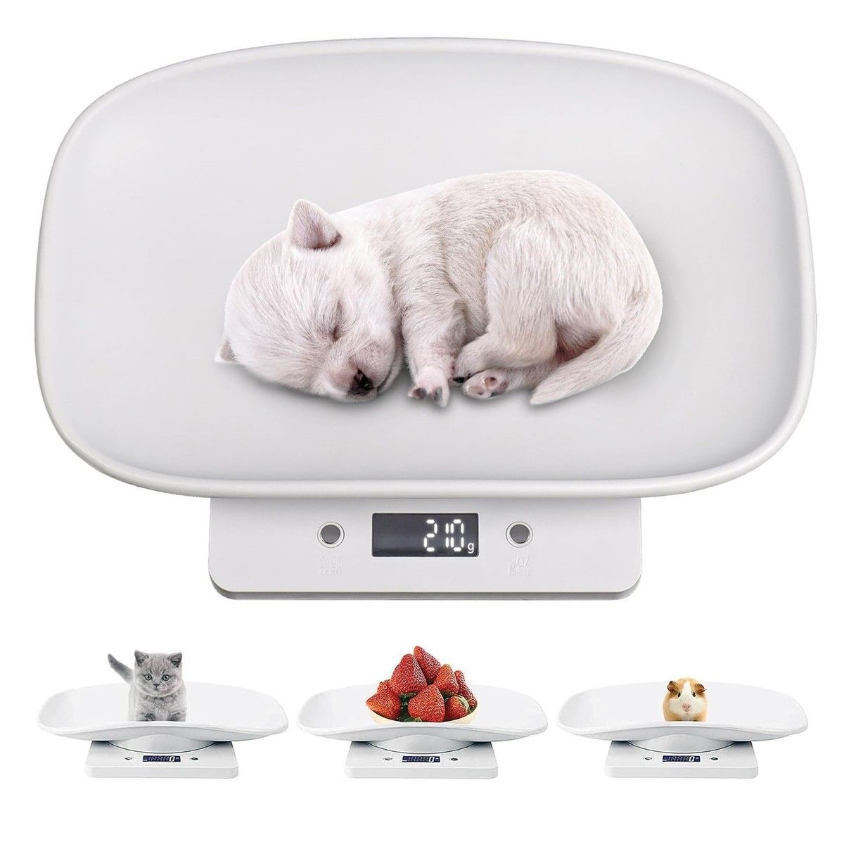 Digital Small Animals Scales for Weighing,Puppy Whelping Scale Weigh Your Kitten,Rabbit with High Precision,Multifunction Electronic Scales