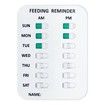 Pet Feeding Reminder Pet Feeding Reminder for Dogs Cats Pet Feed Reminder Magnetic or Double Sided Adhesive Prevent Overfeeding (2 Times)