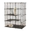 4 Tier Cat Cage Enclosure Crate XL DIY Rabbit Bunny Ferret Hutch House Cattery Kitty Kitten Fence Kennel Playpen Pen Habitat Platforms Ramps