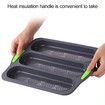 Perforated Silicone Baguette Pan Bake Delicious French Bread Loaves with Ease Oven Safe and Non-Stick Kitchen Accessories Color Green