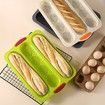 Perforated Silicone Baguette Pan Bake Delicious French Bread Loaves with Ease Oven Safe and Non-Stick Kitchen Accessories Color Green