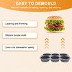 Hamburger Bread Mould, Silicone, Round, 10 cm Diameter - for Bread, Burger Bread and Muffins Kitchen Tool