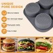 Hamburger Bread Mould, Silicone, Round, 10 cm Diameter - for Bread, Burger Bread and Muffins Kitchen Tool