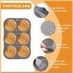 Hamburger Bread Mould, Silicone, Round, 10 cm Diameter - for Bread, Burger Bread and Muffins Kitchen Tool