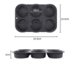 Hamburger Bread Mould, Silicone, Round, 10 cm Diameter - for Bread, Burger Bread and Muffins Kitchen Tool
