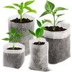 400 Pcs Degradable Non-Woven Spring Plant Nursery Bags 4 Assorted Sizes Nursing Growing Pouch for Vegetable, Flower, Plant Grow