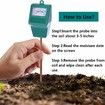 Soil Moisture Meter 2 Pcs Plant Hygrometer Water Sensor Garden Lawn Potted Plants Farm Monitor No Battery