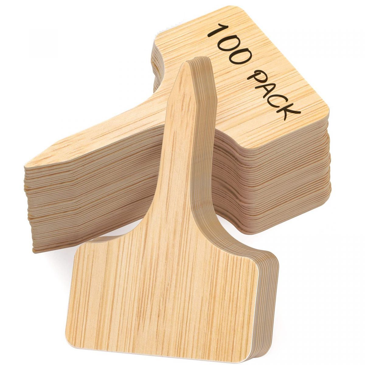 100 Pack Plant Labels – Waterproof Plastic T-Type Garden Markers For Seedlings, Herbs & Flowers