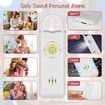 Personal Safety Alarm for Women, Teens, Elders and Kids 130dB Sound Alarm Keychain with LED Lights, Safety Alarm Keychain,White