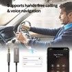 Bluetooth 5.3 to Aux Adapter for Car for Hands-Free Calls, Voice Navigation, Phone Music