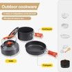 Camping Cooking Set, Non-Stick Lightweight Camping Pots and Pans Set Outdoor Cooking & Picnic