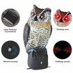 Plastic Owl to Keep Birds Away,Owl Scarecrows with Flashing Eyes & Frightening Sound,Owl for Bird Control for Garden Yard Outdoor