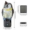 Plastic Owl to Keep Birds Away,Owl Scarecrows with Flashing Eyes & Frightening Sound,Owl for Bird Control for Garden Yard Outdoor