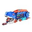 Track Car Toy Transforms into Stomping Dragon with Ultimate Transporter Hauler Race Track Toys for Boys Ages 4-6