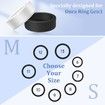 Ring Cover for Oura Ring Protector,Silicone Elastic Case for Oura Ring Gen 3 Working Out (Black,Size S For:6/7/8/9/10)