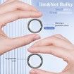 Ring Cover for Oura Ring Protector,Silicone Elastic Case for Oura Ring Gen 3 Working Out (White,Size S For:6/7/8/9/10)