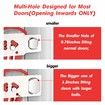 Portable Door Lock Home Security Door Lock Travel Lockdown Locks for Additional Safety and Privacy Perfect for Traveling Hotel Home Apartment College