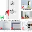 Portable Door Lock Home Security Door Lock Travel Lockdown Locks for Additional Safety and Privacy Perfect for Traveling Hotel Home Apartment College