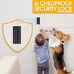 Home Security Door Reinforcement Lock - Child Proof High Security Door Lock Front Door Locks for Kids Safety Withstand 800 lbs Top Door Latch Lock Flip Door Guardian