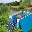 Solar Air Pump Kit Hydroponic Pump Solar Battery with Air Hoses and Bubble Stones 3 Working Modes Pond Aerator Bubble Oxygenator 1.5W