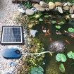 Solar Air Pump Kit Hydroponic Pump Solar Battery with Air Hoses and Bubble Stones 3 Working Modes Pond Aerator Bubble Oxygenator 1.5W