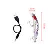 Rechargeable Flashing LED Vibra Fishing Lures Prawn Baits Crankbait Executioner