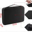 Battery Organizer Storage Case Holder, Batteries Variety Pack Bag, Holds 146 AA, AAA, C, D, 9V, Lithium 3V Button Batteries
