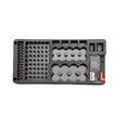 Battery Organizer Storage Case with Removable Battery Tester Holds 110 Batteries for AAA, AA, 9V, C, D and Button Battery 36 x 17 x 4.5 cm