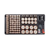 Battery Organizer Storage Case with Removable Battery Tester Holds 110 Batteries for AAA, AA, 9V, C, D and Button Battery 36 x 17 x 4.5 cm