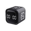 Cube Timer, Rotation Timer, 5/10/30/60 Minutes and Custom Countdown, Productivity Timer, Pause and Resume, Silent, Vibration and Alarm,Black