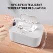 Wipe Warmer and Wet Wipes Dispenser, 5 Modes of Temperature Heating Control Portable Diaper Wipes Warmer for Shower Gifts White