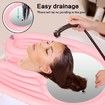 Portable Inflatable Shampoo Basin for Bedside and in Bed for Elderly, Disabled, Pregnant, Injured, Bedridden, Handicapped