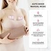 Electric Breast Pump Hands Free, 2 Portable Wearable Breast Pumps for Breastfeeding, 4 Modes and 12 Suction Levels, Pink
