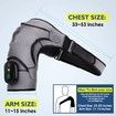 Cordless Shoulder Heating Pad, Heated Shoulder Wrap Massager with Vibration for Rotator Cuff, Frozen Shoulder Relax