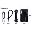 Traditional Red Landline Phone,Retro Corded Telephone with Message Indicator,Classic 2500 Analog Desk Phone,Vintage Corded Desk Telephone Large Button,Old Red Telephone Landline (Black)