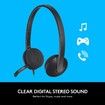 USB Headset H340 Stereo USB Headset for Windows and Mac in Black