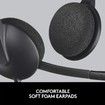 USB Headset H340 Stereo USB Headset for Windows and Mac in Black