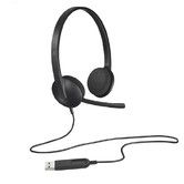 USB Headset H340 Stereo USB Headset for Windows and Mac in Black
