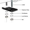 Hitch Tightener, Heavy Duty Anti Rattle Stabilizer for 1.25 inch and 2 inch Hitches, Reduce Movement from Hitch Tray Cargo Carrier Bike Rack Trailer Ball Mount, Rust Free, 1 Pack