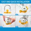 Universal Coupler Lock Trailer Locks Ball Hitch Trailer Hitch Lock, Yellow
