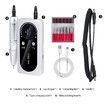 45000RPM Nail Drill Machine Electric Portable Nail File Rechargeable Nail Sander for Gel Nails Polishing for Home Manicure Salon,Colorful Pink