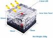 5pack Solar Brick Lights Ice Cube Light Outdoor Waterproof Paver Landscape for Garden, Pathway, Driveway, Walkway Decor