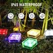 5pack Solar Brick Lights Ice Cube Light Outdoor Waterproof Paver Landscape for Garden, Pathway, Driveway, Walkway Decor