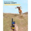 Dog Shock Collar Rechargeable Waterproof Training Collar with Remote for 8 to 120lbs Dogs
