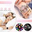 Fitness Watch Smart Women Bluetooth Call 100 Sports Mode DIY Dials Body Sleep Monitor IOS Android Health Tracker Rosegold