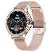 Fitness Watch Smart Women Bluetooth Call 100 Sports Mode DIY Dials Body Sleep Monitor IOS Android Health Tracker Rosegold