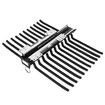 Wardrobe Pants Hanger Trousers Rack 22 Arms Closet Clothes Organiser Pull Out Bar Sliding Rail Space Saving Storage