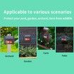 2Pcs Solar Powered Nocturnal Animal Repeller, Animal Repeller Flashing LED Lights Motion Detection, Nighttime Animal Deterrent Light, Cat Repellent, Ultrasonic Fox Repellent, Rat repellent, Dog repellent