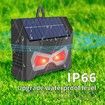 2Pcs Solar Powered Nocturnal Animal Repeller, Animal Repeller Flashing LED Lights Motion Detection, Nighttime Animal Deterrent Light, Cat Repellent, Ultrasonic Fox Repellent, Rat repellent, Dog repellent